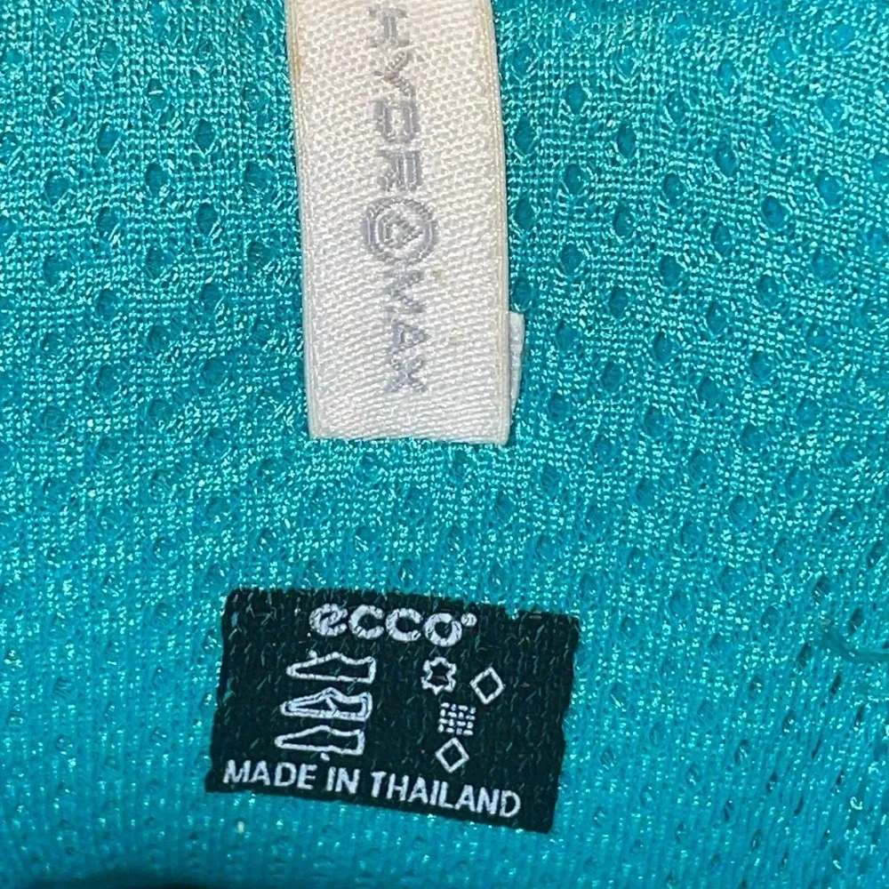 ECCO‎ Natural Motion Biom Teal Spikeless Golf Shoes.  Size 40.  Leather.